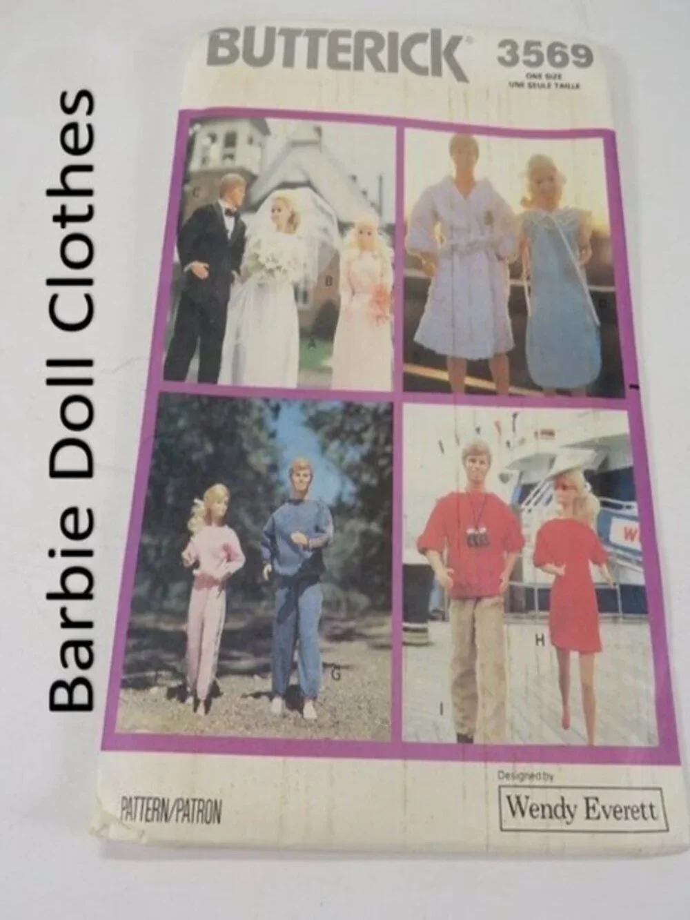 Butterick 3569 Sewing Pattern BARBIE Clothes UNCUT 11.5